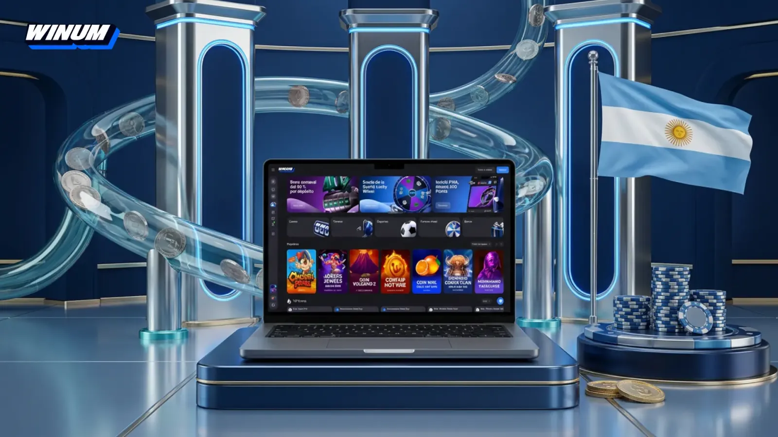 Winum casino en Argentina, review con bono, pagos en ARS y apuestas